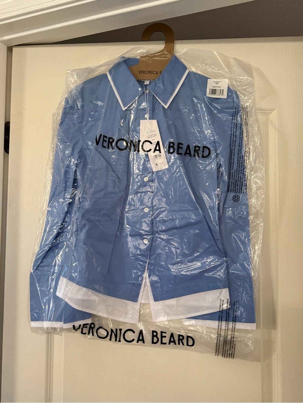 Veronica Beard Bonnie Shirt in Cadet